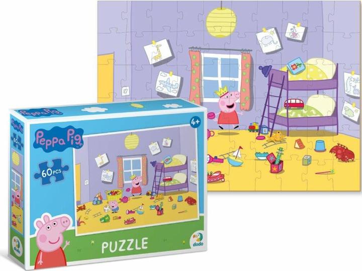 Actual product image Dodo Puzzle Peppa Pig: Spielzeug im Zimmer 60 Teile (60 pieces)