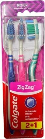 Actual product image Colgate Toothbrushes Zig-Zag 3 pieces medium (Medium, 3 x)