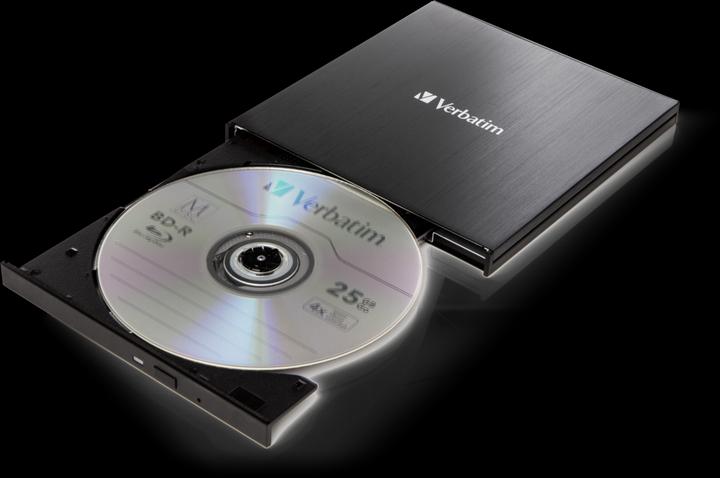 Actual product image Verbatim Slimline (Blu-ray drive, CD burner, CD drive, DVD writer, DVD drive, Blu-ray burner)