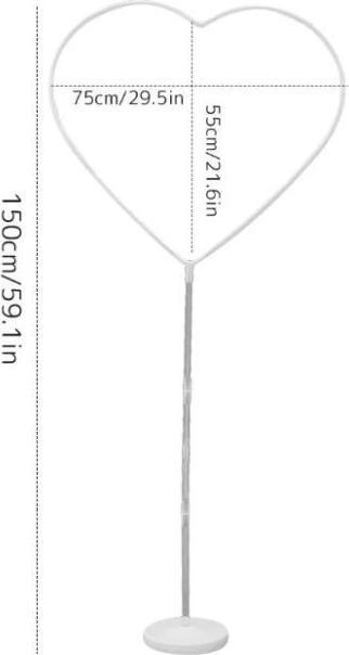 Image du produit MU Style Présentoir à ballons Coeur (150 cm) (1 x)