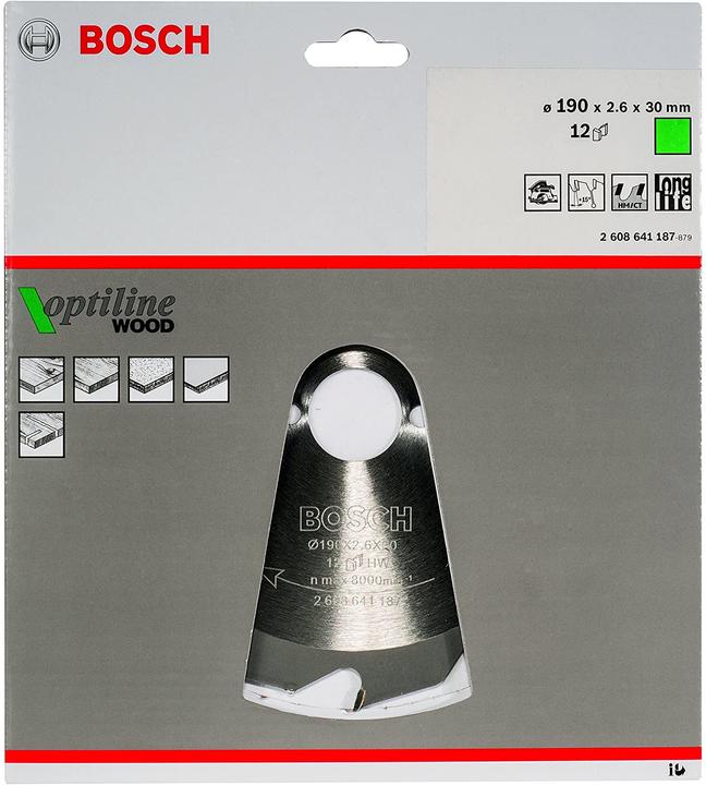 Productafbeelding Bosch Professional Zubehör Cirkelzaagblad Optiline Wood