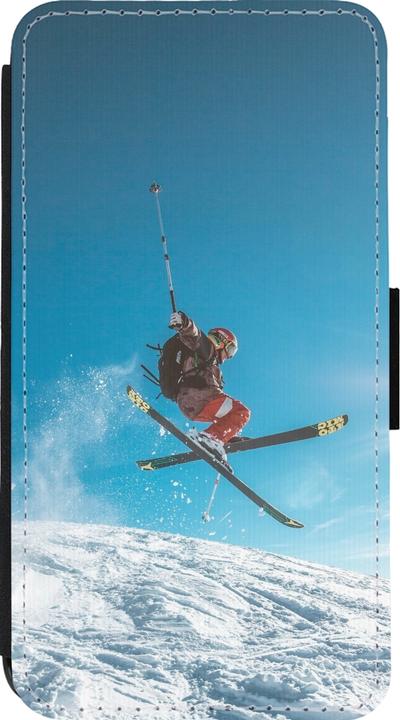 Actual product image PhoneLook Coque Wallet noir Winter 22 Ski Jump (Apple iPhone 13 mini)