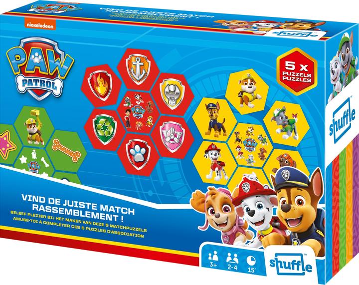 Produktbild Cartamundi Gra Shuffle Let's Match Psi Patrol (EU) (Polnisch)