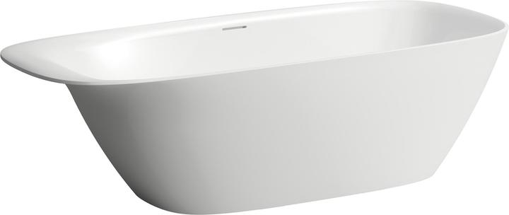 Laufen INO Badewanne 1800x800x520 freistehend oval weiss mit Kopfstütze (250 l, 200 cm, 100 cm)