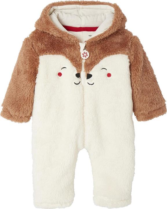 Vertbaudet Weihnachtlicher Baby Plüsch-Overall, Rentier