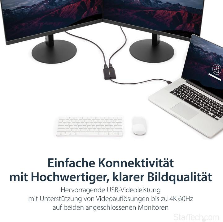 Image du produit StarTech USB auf DP (DP, 17.50 cm)