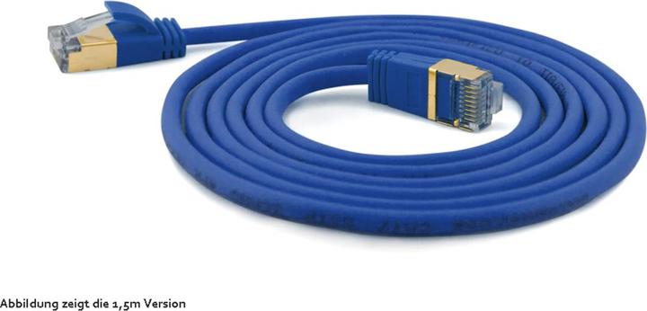 Produktbild Wantec 7132 S/FTP (S-STP) Blau 1.5mCat.7 Rohkabel Netzwerkkabel (S/FTP, CAT7, 1.50 m)