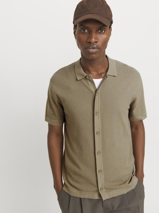 Actual product image Jack & Jones Jjeemil Knit Structure Shirt Ss Sn (M)