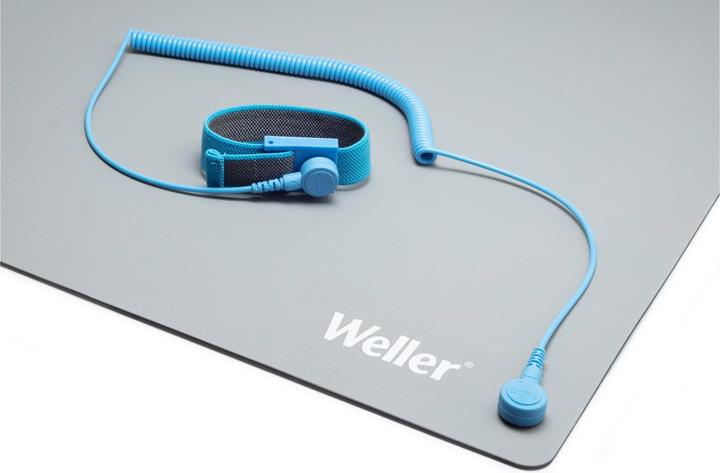 Produktbild Weller Erem Antistatisches ESD Premium Tisch-Lötmatten-Set mit Armband und Spiralkabel