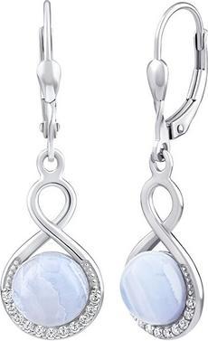 Silvego Silver earrings with natural agate jst14710ba