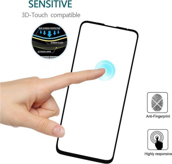 Actual product image Screenguard Honor 20 Pro Full Screen Protective Glass Film 2.5D 9H (1 Piece, Honor 20 Pro)