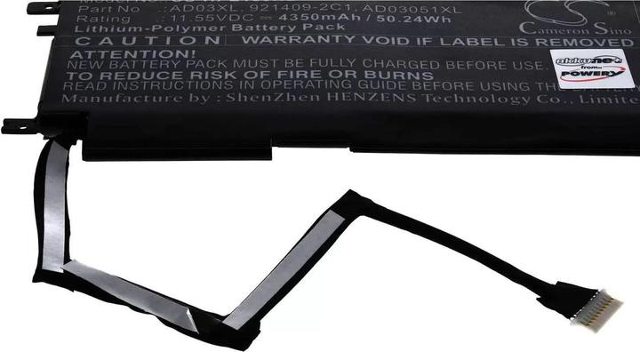 Produktbild AccuCell Akku HP Envy 13-ad000, Envy 13-ad100, Typ AD03XL (4350 mAh)