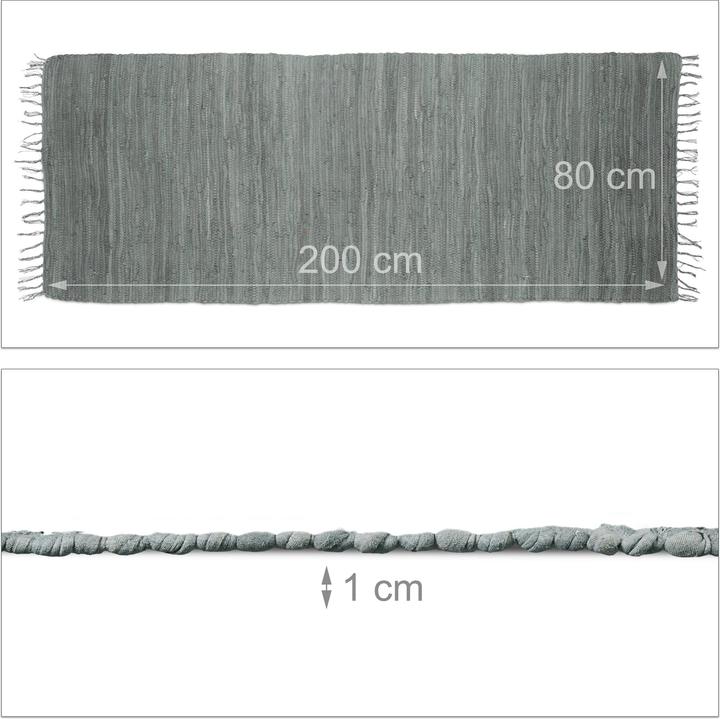 Produktbild Relaxdays Flickenteppich (200 x 80 x 1 cm)