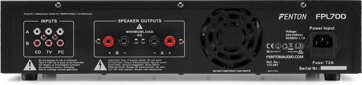 Actual product image Fenton Power amplifier FPL700 (Final stage)