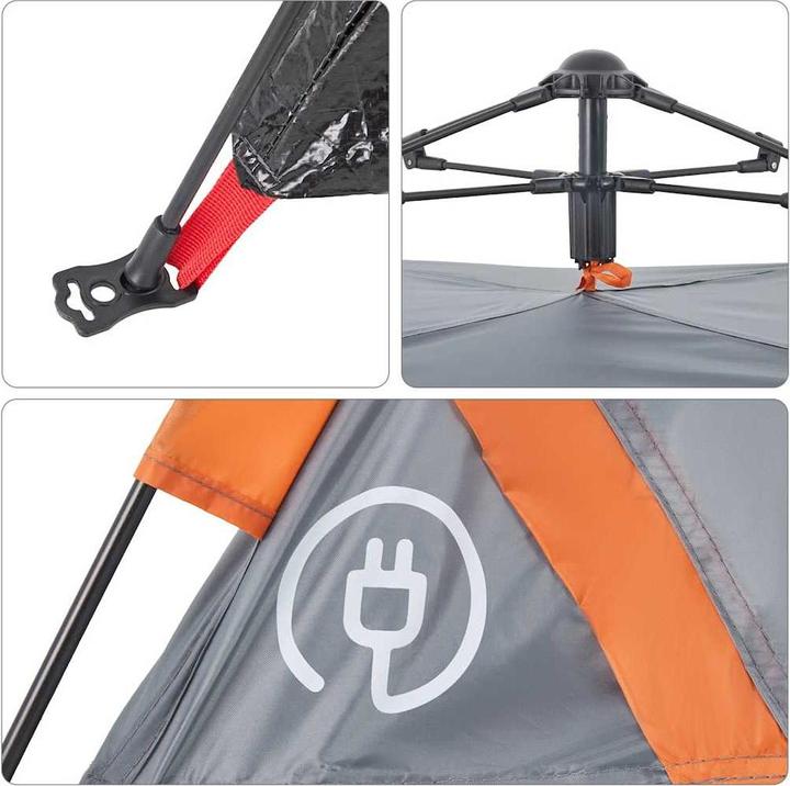 Produktbild VidaXL Campingzelt 4 Personen Quick Release (Kuppelzelt, 3.25 kg, 4 Personen)