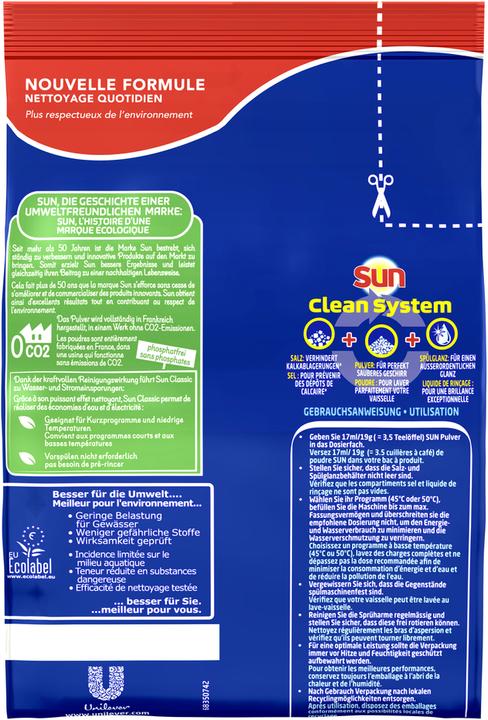 Actual product image Sun Classic (Powder, 50 Washing cycles)
