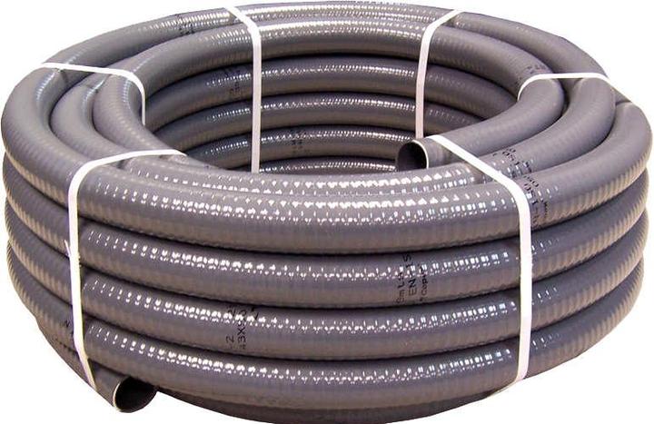 Image du produit Poolomio Tuyau flexible en PVC gris 50 mm 25 m