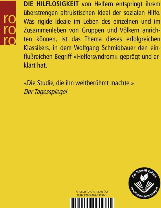 Produktbild Hilflose Helfer (Deutsch, Wolfgang Schmidbauer, 1992)