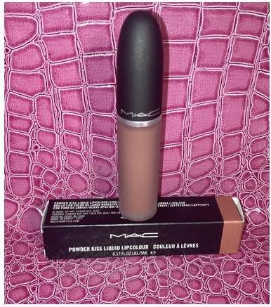 Actual product image MAC Cosmetics Powder Kiss Liquid Lipcolour (996 Date-Maker)