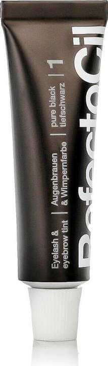 Actual product image Refectocil Eyelash And Eyebrow Tint Henna For Eyebrows And Eyelashes 1 Pure Black 15Ml