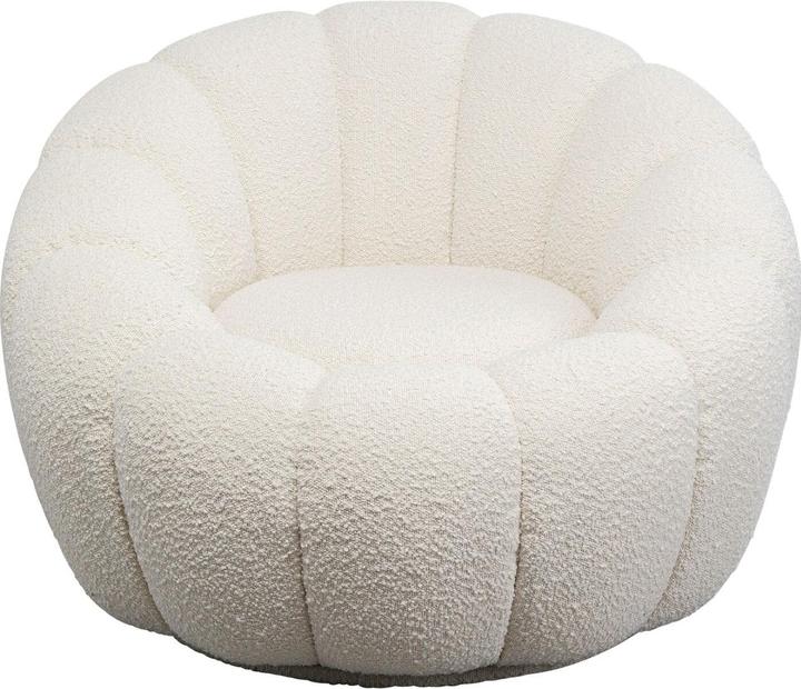 Actual product image Kare Design Swivel armchair Peppo Bloom White