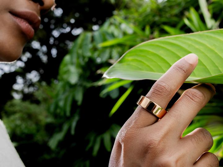 Actual product image Ultrahuman Ring Air- Size-08- Air Gold (8, Bionic Gold)