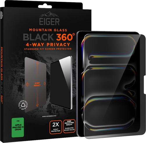 Eiger Mountain Glass Black 360 Privacy (1 pièce(s), iPad Pro 11 2024 (M4))