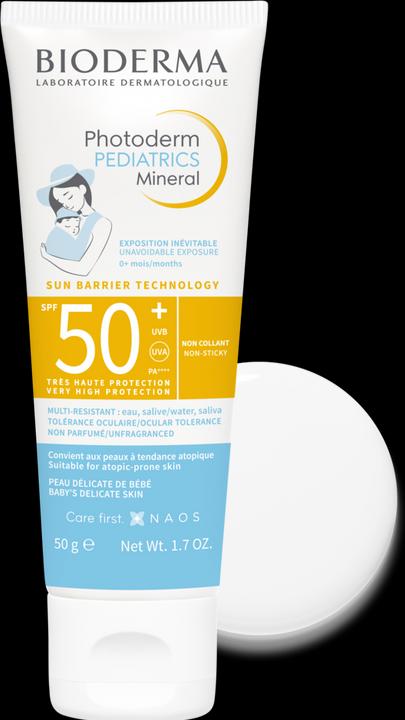 Actual product image Bioderma Photoderm Pediatrics Mineral (Suntan cream, SPF 50, 50 ml, 50 g)