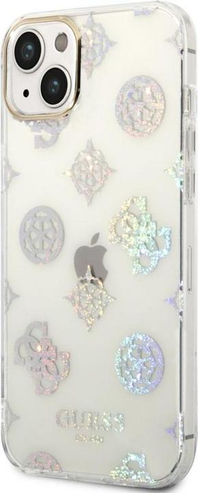 Produktbild Guess GUHCP14MHTPPTH iPhone 14 Plus 6,7" przezroczysty/transparent hard case Peony Glitter (Apple iPhone 14 Plus)