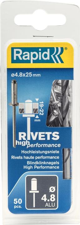 Produktbild Rapid Universal Blindniete Ø 4,8 x 25 mm (50 x)
