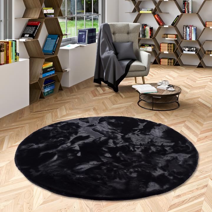 Actual product image Pergamon Luxury Super Soft Fur Rug Plush Round (Ø 160 cm)