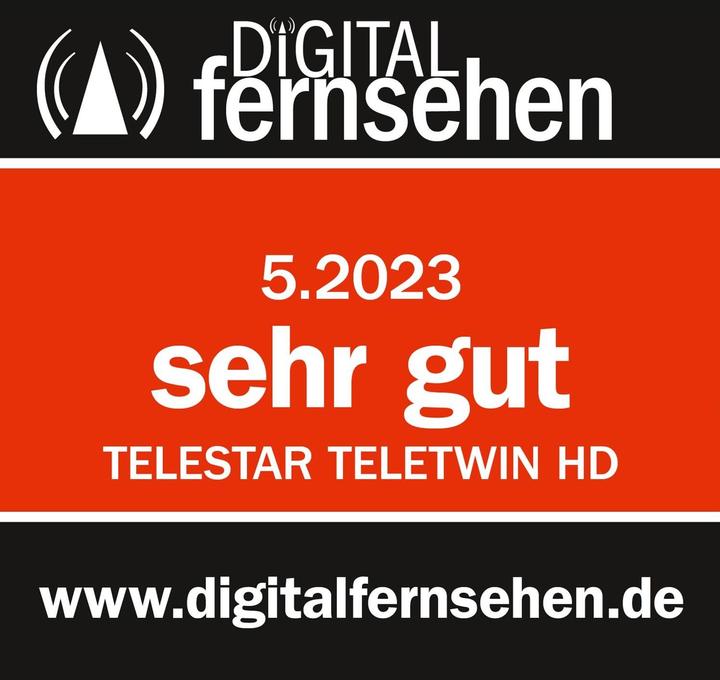 Produktbild Telestar Teletwin HD (DVB-S, DVB-S2, 2x DVB-S2 (Twin), Twin DVB-S2)