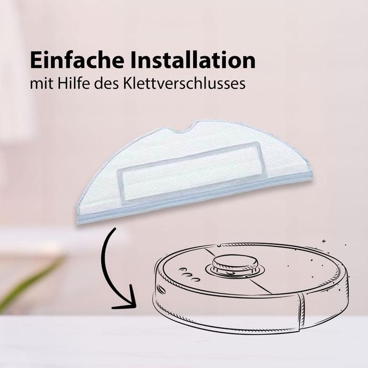 Produktbild Hermex Alternative Wischtücher für Roborock S7 series Mop Aufsatz 2er Pack