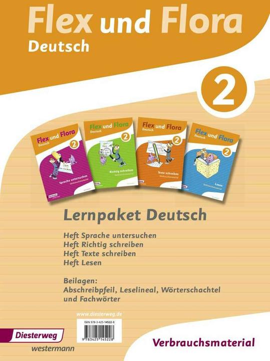 Produktbild Flex und Flora 2. Lernpaket Deutsch. Verbrauchsmaterial (Deutsch, Melanie Gross, Kerstin von Werder, Kerstin Riesberg, Andrea Warnecke, Eva Odersky, 2013)