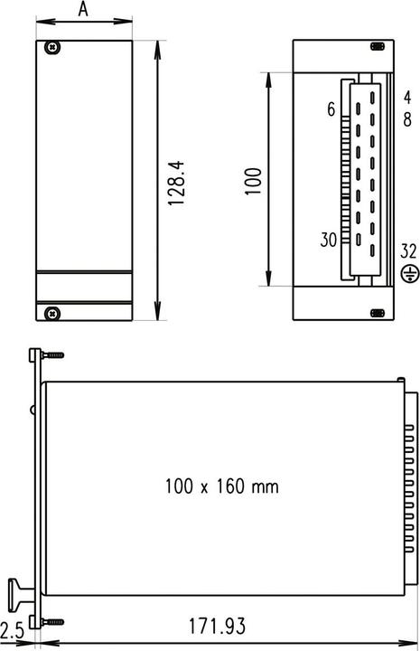 Produktbild Schroff MAX 124 maxpower 19" Netzgerät 24VDC/4.2A