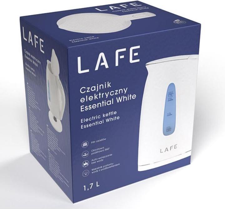 Produktbild Lafe 47457 Elektrischer Wasserkocher Essential Weiss 1.7L (1.70 l, EU-Stecker)