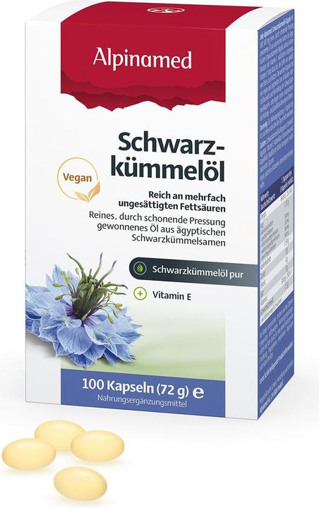 Actual product image Alpinamed Black cumin oil (100 Piece, Capsules, 112 g)