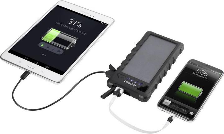 Produktbild Voltcraft VC-SL16000 VC-11946675 Solar-Powerbank Ladestrom Solarzelle 280 mA 16 (16000 mAh, 59.20 Wh)