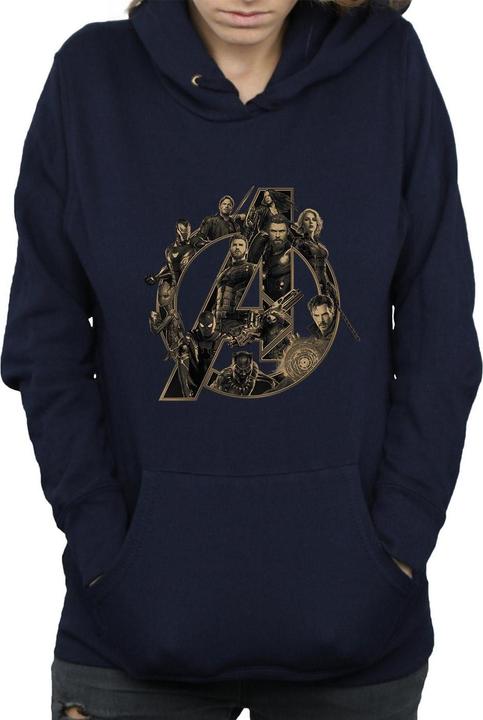 Produktbild Avengers Infinity War Logo Kapuzenpullover (XXL)