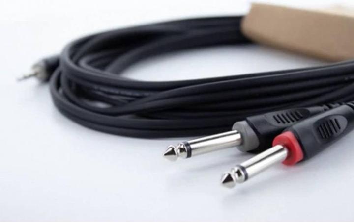Produktbild Cordial 14862 Audio Y-Adapter (1x Klinkenstecker 3.5 mm - 2x Klinkenstecker 6.3