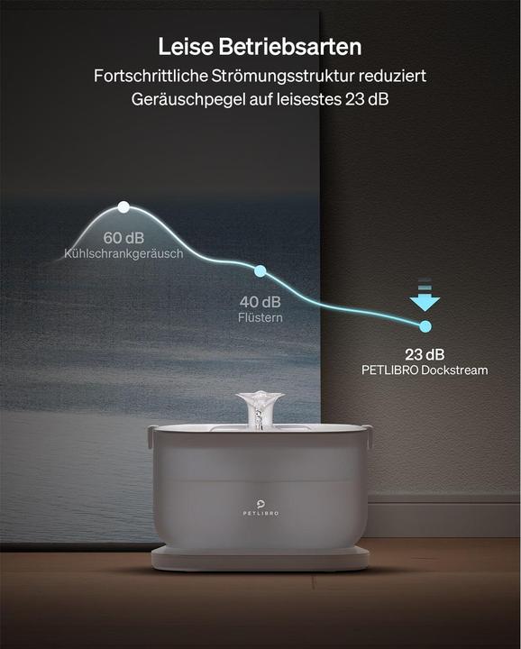 Image du produit Petlibro Fontaine d'eau à pompe sans fil Dockstream (2.50 l)