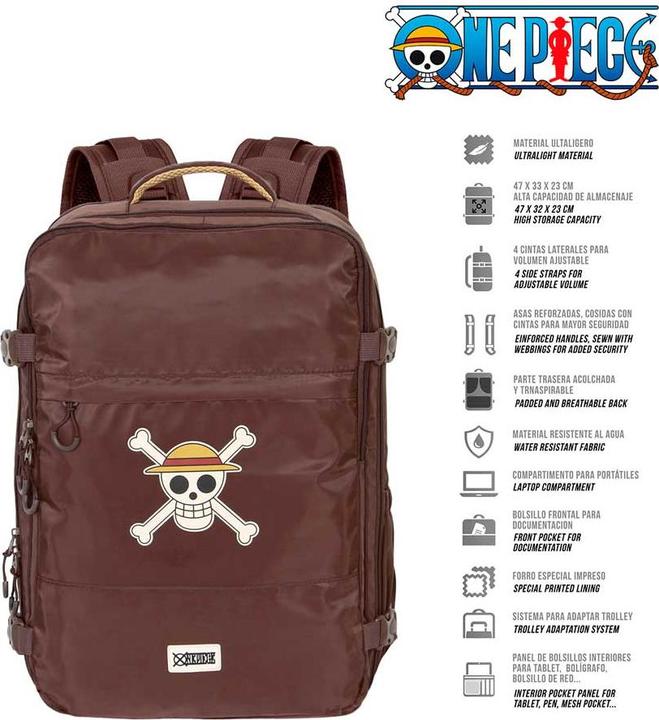 Actual product image Karactermania Large Mercury Travel Backpack 47x23x33cm Skull