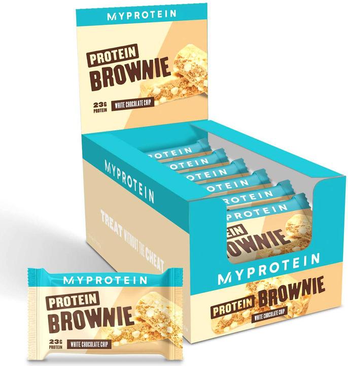 Image du produit MyProtein Brownie aux protéines (12 x 75g) (Chocolat blanc, 12 pcs, 900 g)