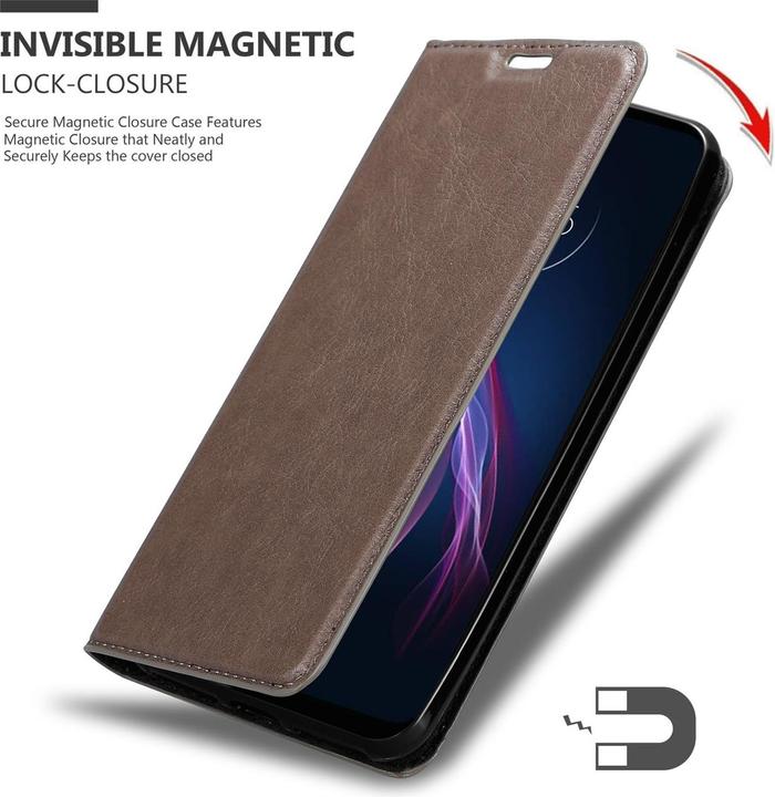 Produktbild Cadorabo Book Invisible Magnet Cover (Motorola One Fusion+)