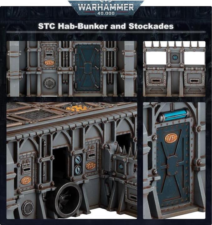 Image du produit Games Workshop Battlezone : Fronteris - STC Hab-Bunker et Stockades (Matières plastiques)