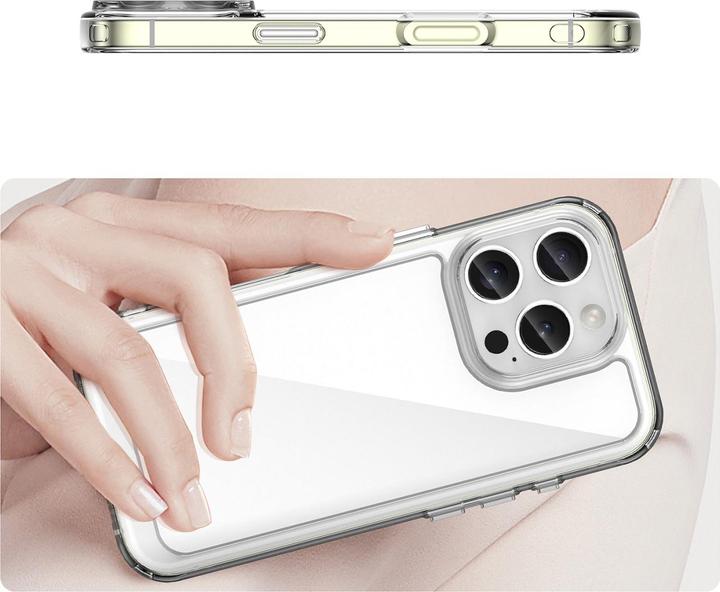 Image du produit Hurtel Outer Space Case avec cadre en gel pour iPhone 16 Pro Max - Transparent (Apple iPhone 16 Pro Max)