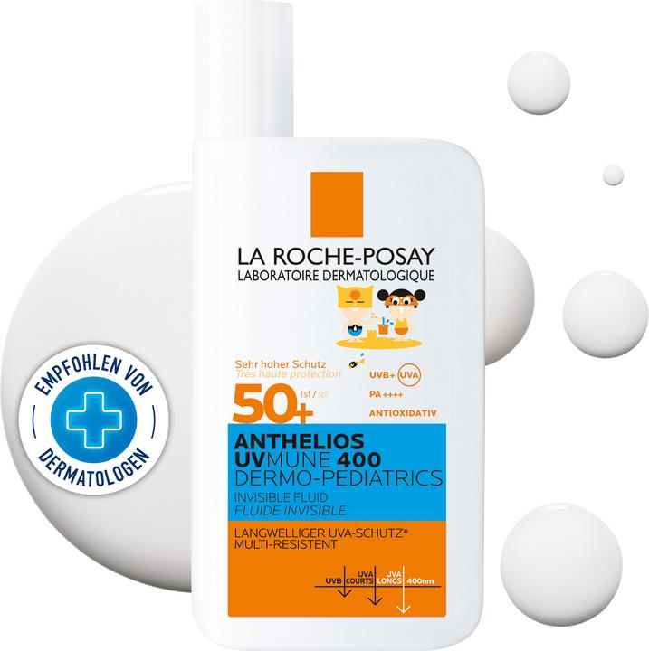 Immagine prodotto La Roche Posay Bambini Fluido Invisibile UVMune (Crema solare, SPF 50+, 50 ml, 73 g)