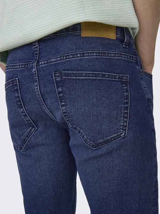 Produktbild Only & Sons Slim Fit Mid Rise Jeans Slim Fit Jeans (34)