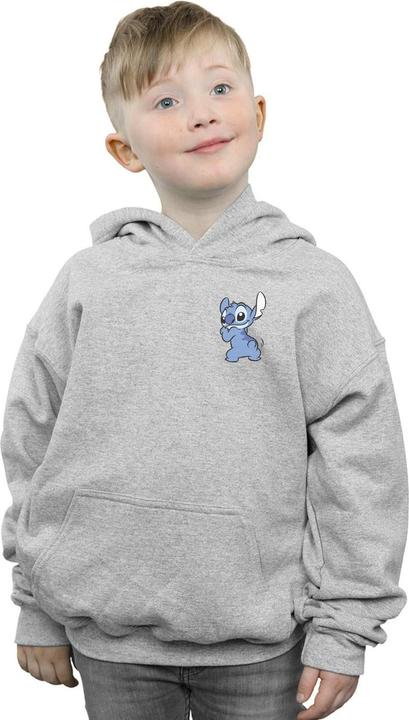 Produktbild Disney Lilo And Stitch Stitch Backside Breast Print Kapuzenpullover Jungen (140, 146)