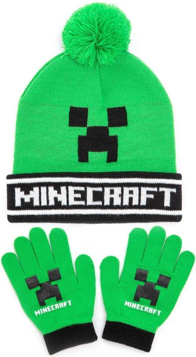 Produktbild Minecraft Hut Und Handschuhset (One Size)